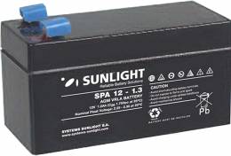 Μπαταρία SunLight SPA1.3Ah / 12V AGM κλειστού τύπου