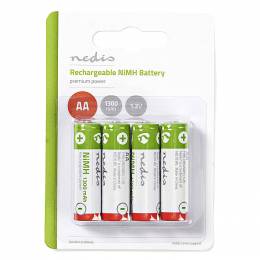 Επαναφορτιζόμενες μπαταρίες ΑΑ Νi-MH 1300 mAh NEDIS