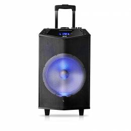 Akai ABTS-DK15 Φορητό Bluetooth karaoke party speaker με LED, ασ. μικρόφωνο και υποδοχή για μικρόφωνο και όργανο – 50 W RMS