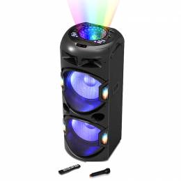 Akai DJ-Y5L Φορητό Bluetooth karaoke party speaker με μίκτη, LED και ασύρματο μικρόφωνο – 350 W RMS