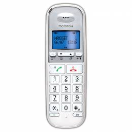 Motorola S3001 WHITE (Ελληνικό Μενού) Ασύρματο τηλέφωνο συμβατό με ακουστικά βαρηκοΐας