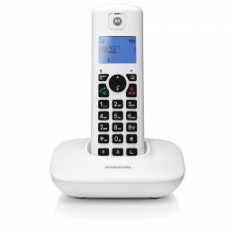 Motorola T401+ White (Ελληνικό Μενού) Ασύρματο τηλέφωνο με φραγή αριθμών, ανοιχτή ακρόαση και Do Not Disturb